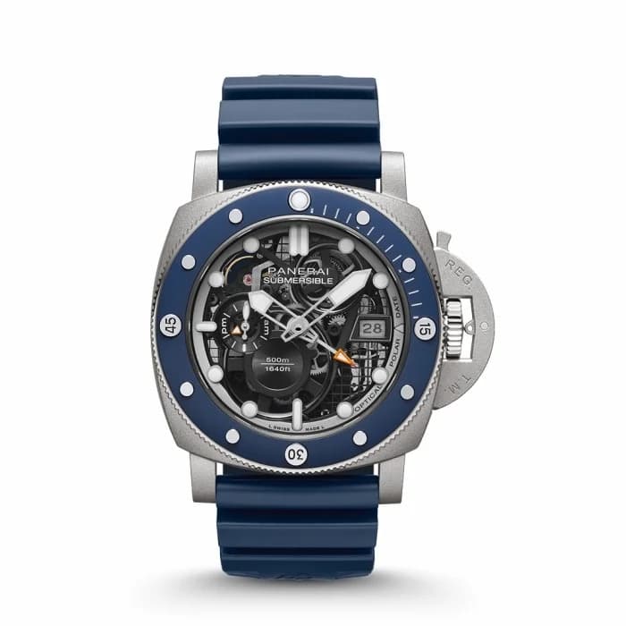 Panerai Luminor Submersible 47 GMT DLMS Titanium / Skeleton PAM01495 — фото часов Panerai Luminor Submersible 47 GMT DLMS Titanium / Skeleton PAM01495 — фото часов