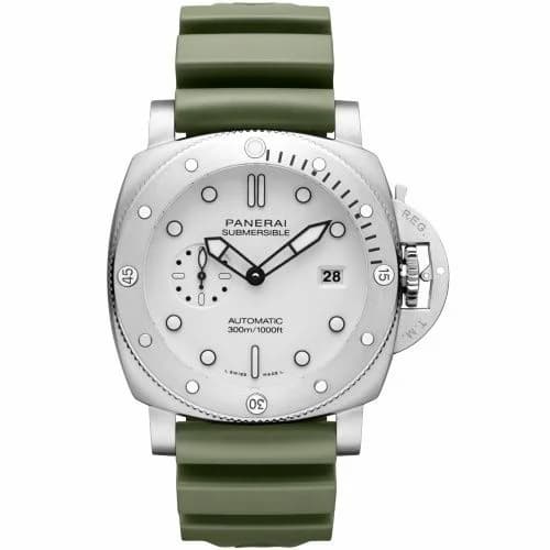 Panerai Submersible QuarantaQuattro Stainless Steel / White PAM01595 — фото часов Panerai Submersible QuarantaQuattro Stainless Steel / White PAM01595 — фото часов