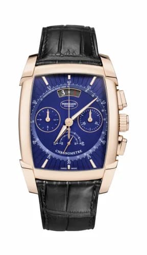 Parmigiani Fleurier Kalpagraphe Chronometre Rose Gold / Blue / Alligator PFC193-1002500-XA1442 — фото часов Parmigiani Fleurier Kalpagraphe Chronometre Rose Gold / Blue / Alligator PFC193-1002500-XA1442 — фото часов