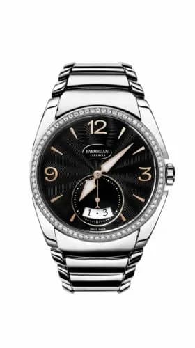 Parmigiani Fleurier Tonda Metropolitaine Stainless Steel / Black / Diamond / Bracelet PFC273-0061400-B00002 — фото часов Parmigiani Fleurier Tonda Metropolitaine Stainless Steel / Black / Diamond / Bracelet PFC273-0061400-B00002 — фото часов