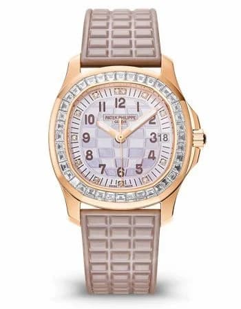 Patek Philippe Aquanaut Luce Haute Joaillerie Rose Gold / Mother of Pearl 5072R-001 — фото часов Patek Philippe Aquanaut Luce Haute Joaillerie Rose Gold / Mother of Pearl 5072R-001 — фото часов