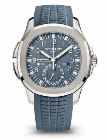 Patek Philippe Aquanaut Travel Time 5164 White Gold / Blue 5164G-001 — фото часов Patek Philippe Aquanaut Travel Time 5164 White Gold / Blue 5164G-001 — фото часов