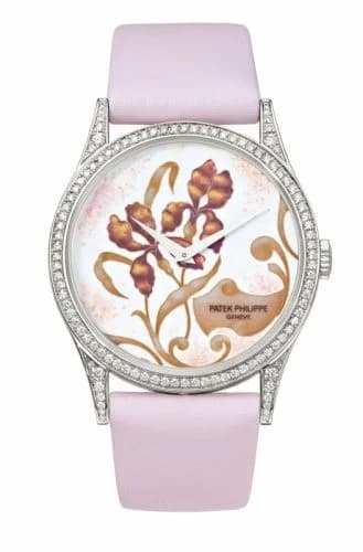 Patek Philippe Calatrava 5077 Floral Arabesques 5077/100P-016 — фото часов Patek Philippe Calatrava 5077 Floral Arabesques 5077/100P-016 — фото часов