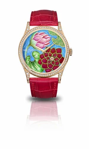 Patek Philippe Calatrava 5077 Water Lilies and Lotus 5077/100R-010 — фото часов Patek Philippe Calatrava 5077 Water Lilies and Lotus 5077/100R-010 — фото часов