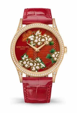 Patek Philippe Calatrava 5077 Kimonos with Floral Patterns 5077/100R-056 — фото часов Patek Philippe Calatrava 5077 Kimonos with Floral Patterns 5077/100R-056 — фото часов