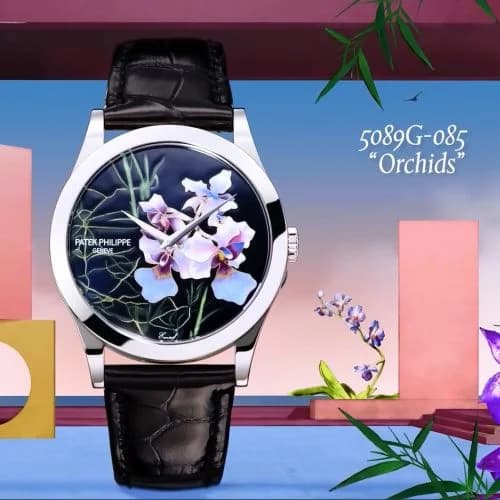 Patek Philippe Calatrava 5089 Whit e Gold / Orchids 5089G-085 — фото часов Patek Philippe Calatrava 5089 Whit e Gold / Orchids 5089G-085 — фото часов