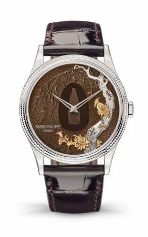 Patek Philippe Calatrava 5177 Tsuba – Bird and Branches 5177G-036 — фото часов Patek Philippe Calatrava 5177 Tsuba – Bird and Branches 5177G-036 — фото часов