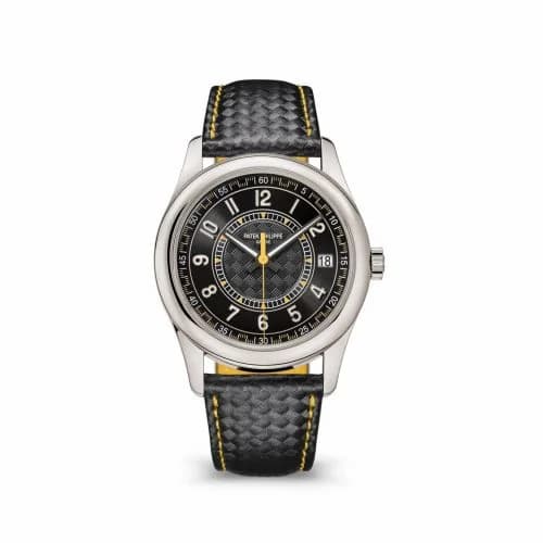 Patek Philippe Calatrava White Gold / Black - Yellow 6007G-001 — фото часов Patek Philippe Calatrava White Gold / Black - Yellow 6007G-001 — фото часов