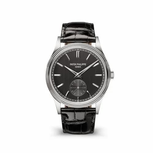 Patek Philippe Calatrava Clous de Paris White Gold / Gray 6119G-001