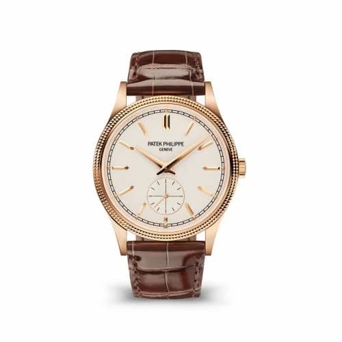 Patek Philippe Calatrava Clous de Paris Rose Gold / Silver 6119R-001