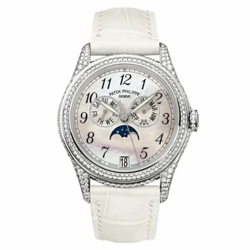Patek Philippe Annual Calendar 4937 White Gold Diamond White Mother of Pearl 4937G-001 — фото часов Patek Philippe Annual Calendar 4937 White Gold Diamond White Mother of Pearl 4937G-001 — фото часов