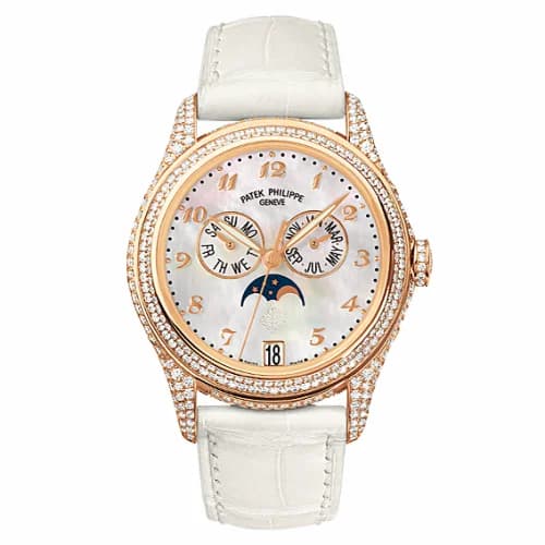 Patek Philippe Annual Calendar 4937 Rose Gold Diamond White Mother of Pearl 4937R-001 — фото часов Patek Philippe Annual Calendar 4937 Rose Gold Diamond White Mother of Pearl 4937R-001 — фото часов