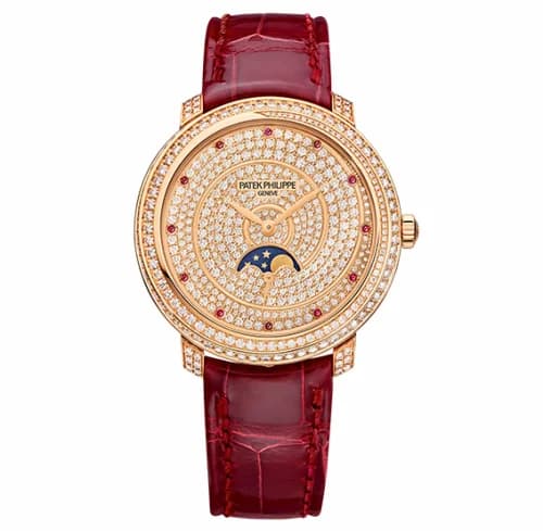 Patek Philippe Moonphase 4968 Rose Gold / Diamond Spiral 4968/400R-001