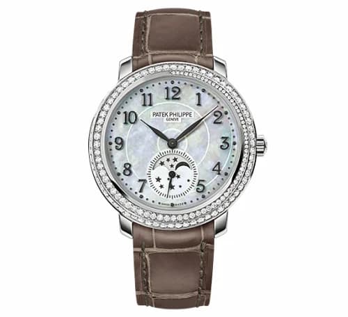 Patek Philippe Moonphase 4968 White Gold / White Mother of Pearl 4968G-010 — фото часов Patek Philippe Moonphase 4968 White Gold / White Mother of Pearl 4968G-010 — фото часов