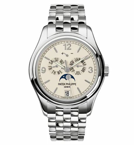 Patek Philippe Annual Calendar 5146 White Gold / Cream / Bracelet 5146/1G-001
