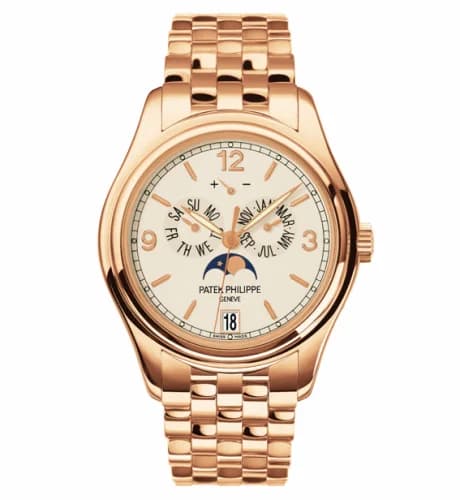 Patek Philippe Annual Calendar 5146 Rose Gold / Cream / Bracelet 5146/1R-001 — фото часов Patek Philippe Annual Calendar 5146 Rose Gold / Cream / Bracelet 5146/1R-001 — фото часов