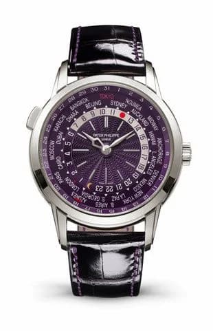 Patek Philippe World Time Date 5330 White Gold / Plum / Tokyo 2023 5330G-010