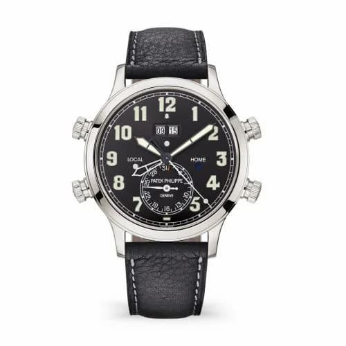 Patek Philippe Calatrava Pilot Travel Time Alarm 5520 Platinum / Black 5520P-001