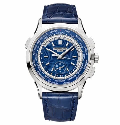 Patek Philippe World Time Chronograph 5930 White Gold / Blue / Hong Kong 5930G-001