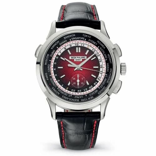 Patek Philippe World Time Chronograph 5930 White Gold / Red / Singapore 2019 5930G-011