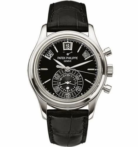 Patek Philippe Annual Calendar Chronograph 5960 Platinum / Black 5960P-016 — фото часов Patek Philippe Annual Calendar Chronograph 5960 Platinum / Black 5960P-016 — фото часов