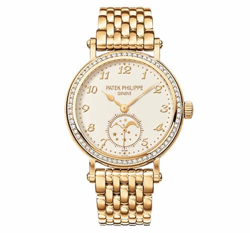 Patek Philippe Moonphase 7121 Yellow Gold / Cream / Bracelet 7121/1J-001