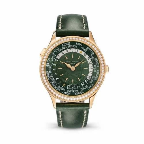 Patek Philippe World Time 7130 Rose Gold / Green 7130R-014 — фото часов Patek Philippe World Time 7130 Rose Gold / Green 7130R-014 — фото часов