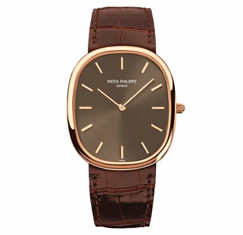 Patek Philippe Golden Ellipse 3738 Rose Gold / Brown 3738/100R-001