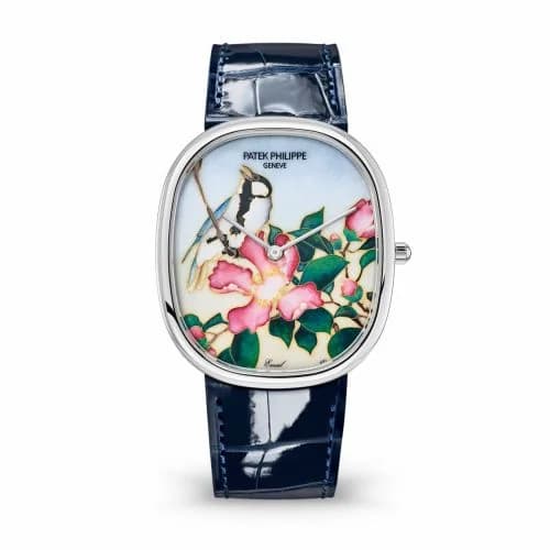 Patek Philippe Golden Ellipse 5738 White Gold / Japanese Prints 5738/50G-001 — фото часов Patek Philippe Golden Ellipse 5738 White Gold / Japanese Prints 5738/50G-001 — фото часов