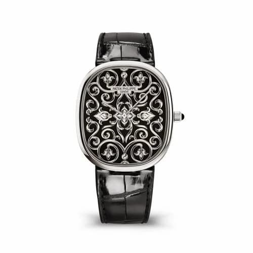 Patek Philippe Golden Ellipse 5738 White Gold / Arabesques and Volutes 5738/51G-001