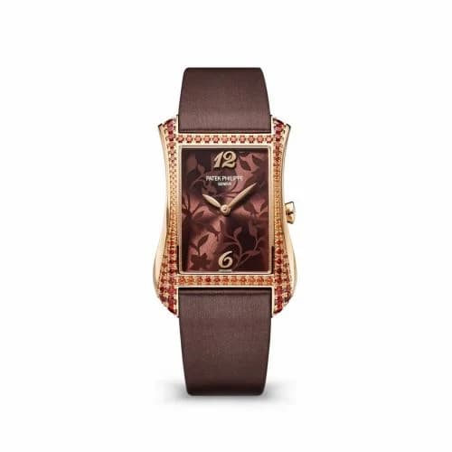 Patek Philippe Gondolo Serata Rose Gold - Spessartite / Brown Floral 4962/200R-001 — фото часов Patek Philippe Gondolo Serata Rose Gold - Spessartite / Brown Floral 4962/200R-001 — фото часов