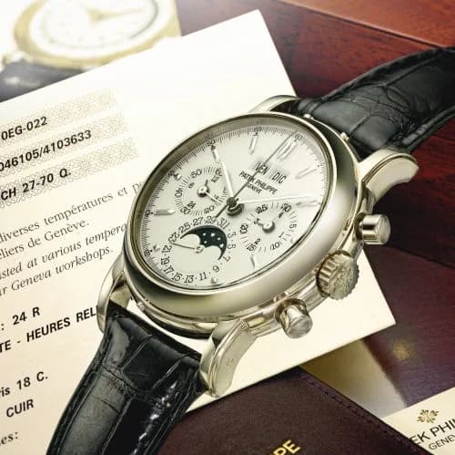 Patek Philippe Perpetual Calendar Chronograph 3970 White Gold / Silver 3970EG-022 — фото часов Patek Philippe Perpetual Calendar Chronograph 3970 White Gold / Silver 3970EG-022 — фото часов
