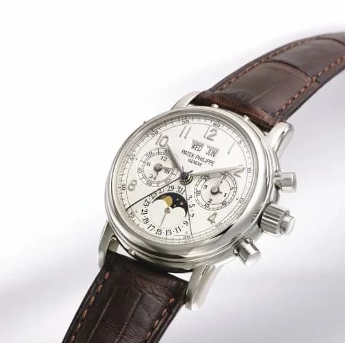 Patek Philippe Perpetual Calendar Split Seconds Chronograph 5004 White Gold / White Arabic 5004G-001