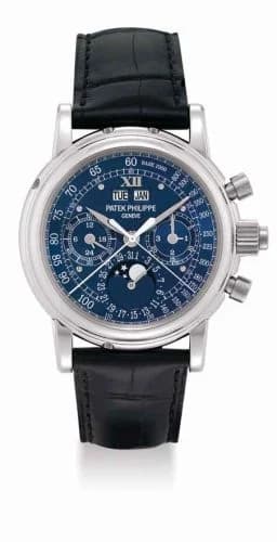 Patek Philippe Perpetual Calendar Split Seconds Chronograph 5004P Blue 5004P_Blue_Roman