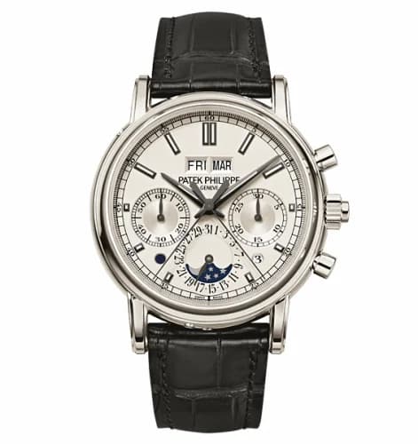 Patek Philippe Perpetual Calendar Split-Seconds Chronograph 5204 Platinum / Silver 5204P-001
