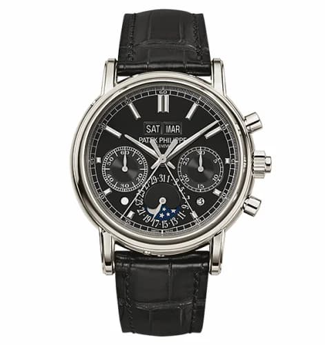 Patek Philippe Perpetual Calendar Split-Seconds Chronograph 5204 Platinum / Black 5204P-011