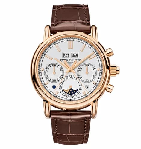 Patek Philippe Perpetual Calendar Split-Seconds Chronograph 5204 Rose Gold / Silver 5204R-001