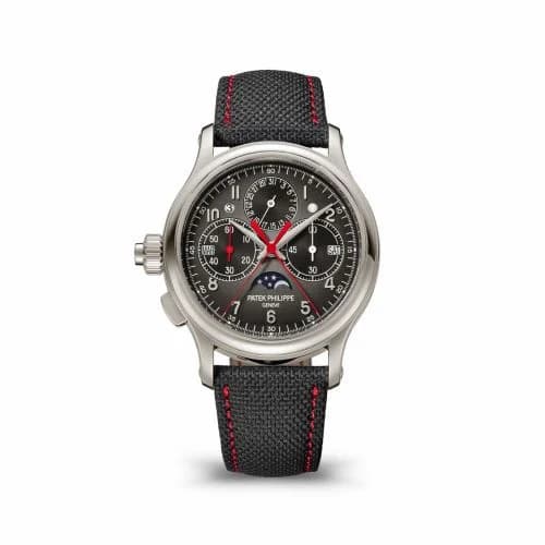 Patek Philippe Perpetual Calendar Split-Seconds Chronograph 5373 Left-Hander Platinum / Grey 5373P-001