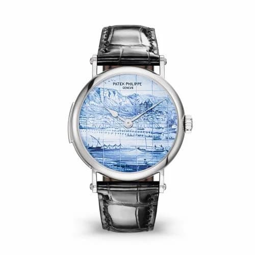 Patek Philippe Tourbillon Minute Repeater 5538 White Gold / Old Views of Geneva 5538G-012