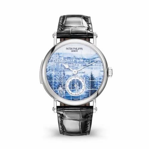 Patek Philippe Tourbillon Minute Repeater 5539 White Gold / Old Views of Geneva 5539G-015