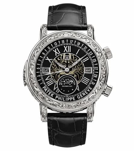 Patek Philippe Sky Moon Tourbillon 6002 White Gold / Black 6002G-010