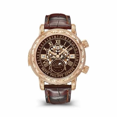 Patek Philippe Sky Moon Tourbillon 6002 Rose Gold / Black 6002R-001