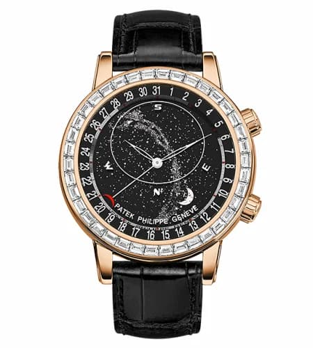 Patek Philippe Celestial 6104 Rose Gold / Black 6104R-001
