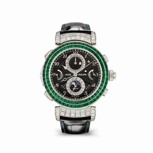 Patek Philippe Grandmaster Chime 6300 White Gold - Emerald / Black 6300/403G-001