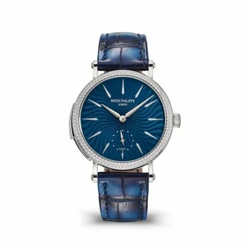 Patek Philippe Ladies Minute Repeater White Gold / Diamond / Blue 7040/250G-001