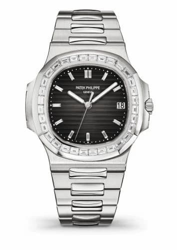 Patek Philippe Nautilus 5711 Platinum - Baguette / Grey 5711/110P-001 — фото часов Patek Philippe Nautilus 5711 Platinum - Baguette / Grey 5711/110P-001 — фото часов