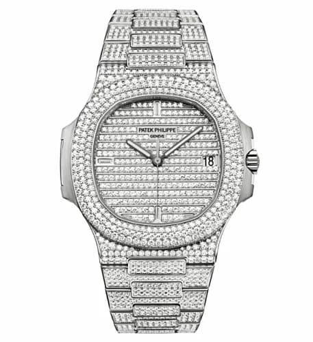 Patek Philippe Nautilus 5719 White Gold Full Diamond 5719/1G-001 — фото часов Patek Philippe Nautilus 5719 White Gold Full Diamond 5719/1G-001 — фото часов