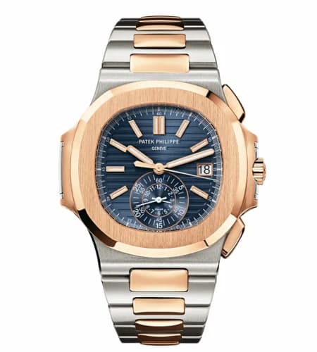 Patek Philippe Nautilus 5980 Stainless Steel / Rose Gold / Blue 5980/1AR-001