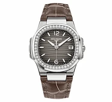 Patek Philippe Nautilus 7010 White Gold / Smoke Gray / Strap 7010G-012 — фото часов Patek Philippe Nautilus 7010 White Gold / Smoke Gray / Strap 7010G-012 — фото часов