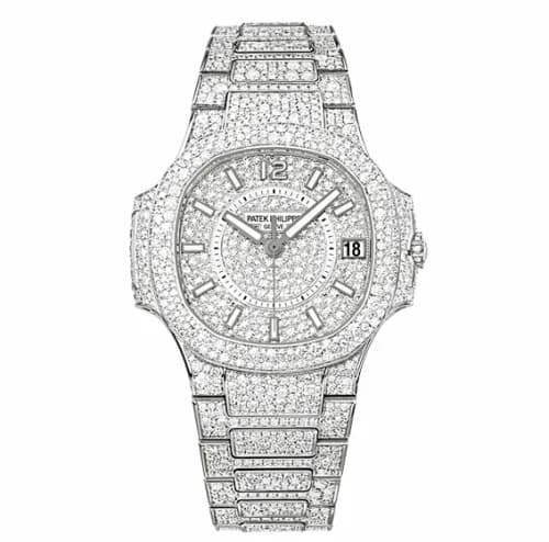 Patek Philippe Nautilus 7021 White Gold / Diamond 7021/1G-001 — фото часов Patek Philippe Nautilus 7021 White Gold / Diamond 7021/1G-001 — фото часов